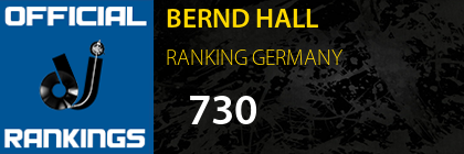 BERND HALL RANKING GERMANY