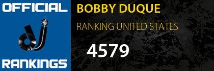 BOBBY DUQUE RANKING UNITED STATES