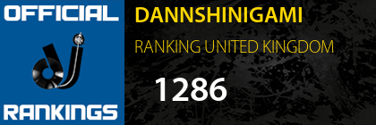 DANNSHINIGAMI RANKING UNITED KINGDOM