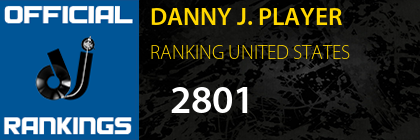 DANNY J. PLAYER RANKING UNITED STATES