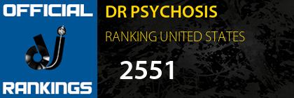 DR PSYCHOSIS RANKING UNITED STATES