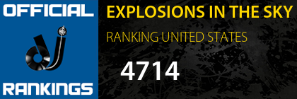 EXPLOSIONS IN THE SKY RANKING UNITED STATES