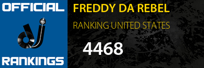 FREDDY DA REBEL RANKING UNITED STATES