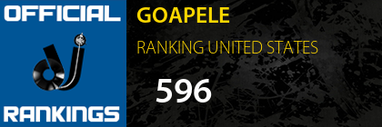 GOAPELE RANKING UNITED STATES