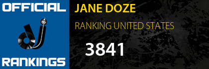JANE DOZE RANKING UNITED STATES
