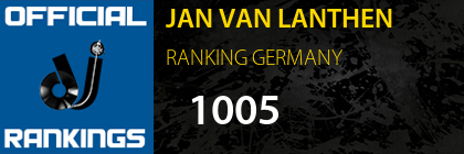 JAN VAN LANTHEN RANKING GERMANY