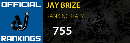 JAY BRIZE RANKING ITALY