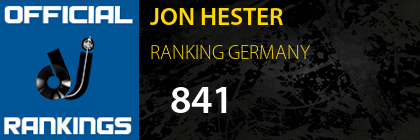 JON HESTER RANKING GERMANY