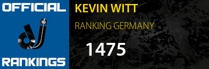 KEVIN WITT RANKING GERMANY