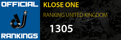 KLOSE ONE RANKING UNITED KINGDOM