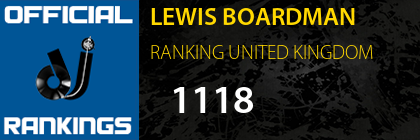 LEWIS BOARDMAN RANKING UNITED KINGDOM