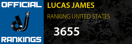 LUCAS JAMES RANKING UNITED STATES