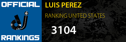 LUIS PEREZ RANKING UNITED STATES
