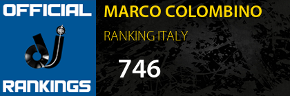 MARCO COLOMBINO RANKING ITALY