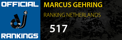 MARCUS GEHRING RANKING NETHERLANDS