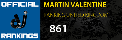 MARTIN VALENTINE RANKING UNITED KINGDOM