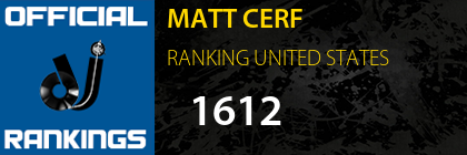 MATT CERF RANKING UNITED STATES