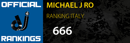 MICHAEL J RO RANKING ITALY