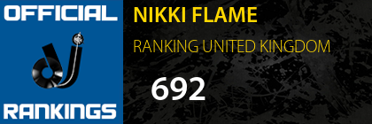 NIKKI FLAME RANKING UNITED KINGDOM