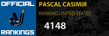 PASCAL CASIMIR RANKING UNITED STATES