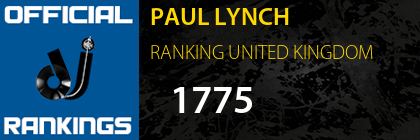 PAUL LYNCH RANKING UNITED KINGDOM