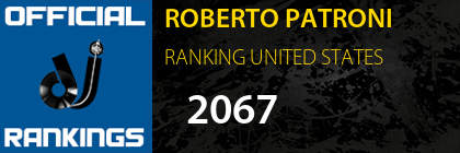 ROBERTO PATRONI RANKING UNITED STATES