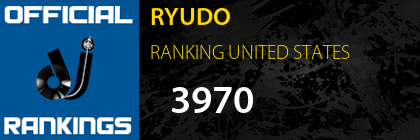 RYUDO RANKING UNITED STATES