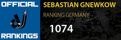 SEBASTIAN GNEWKOW RANKING GERMANY