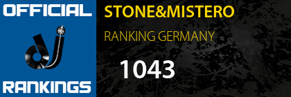 STONE&MISTERO RANKING GERMANY