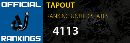 TAPOUT RANKING UNITED STATES