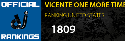 VICENTE ONE MORE TIME RANKING UNITED STATES