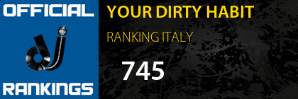 YOUR DIRTY HABIT RANKING ITALY