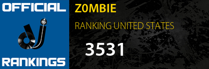 Z0MBIE RANKING UNITED STATES