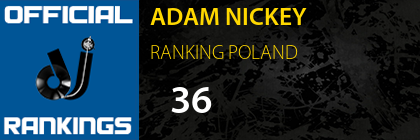 ADAM NICKEY RANKING POLAND