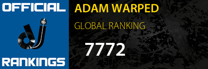 ADAM WARPED GLOBAL RANKING