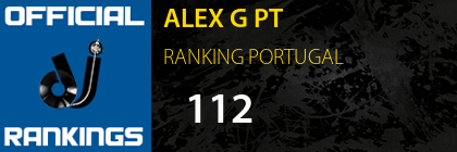 ALEX G PT RANKING PORTUGAL