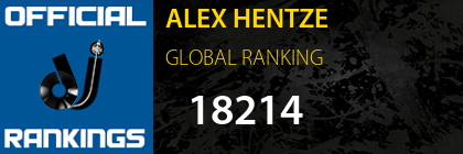 ALEX HENTZE GLOBAL RANKING