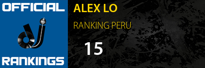 ALEX LO RANKING PERU