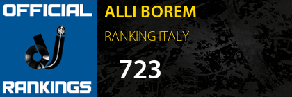 ALLI BOREM RANKING ITALY