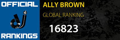 ALLY BROWN GLOBAL RANKING