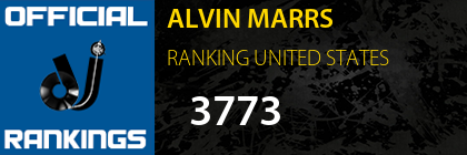 ALVIN MARRS RANKING UNITED STATES