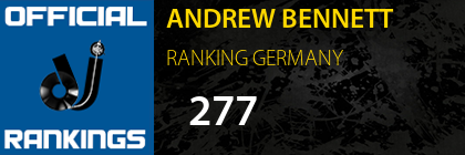 ANDREW BENNETT RANKING GERMANY