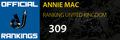 ANNIE MAC RANKING UNITED KINGDOM