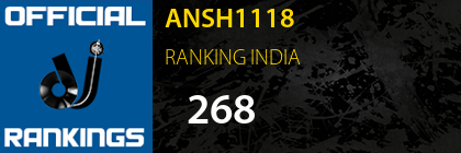 ANSH1118 RANKING INDIA