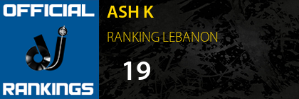 ASH K RANKING LEBANON