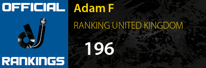 Adam F RANKING UNITED KINGDOM