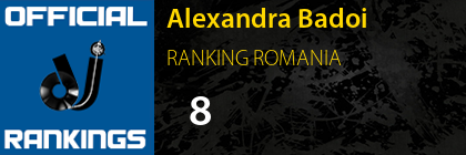 Alexandra Badoi RANKING ROMANIA