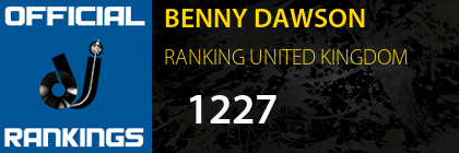 BENNY DAWSON RANKING UNITED KINGDOM