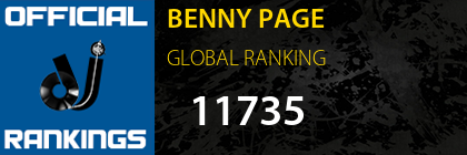 BENNY PAGE GLOBAL RANKING