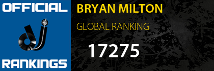 BRYAN MILTON GLOBAL RANKING